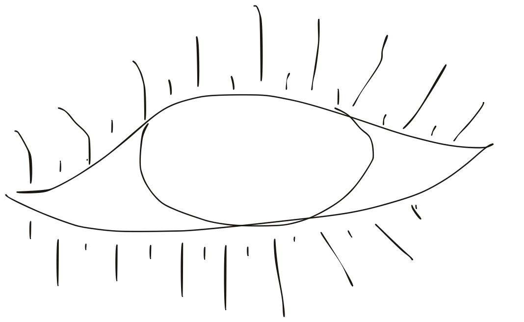 Hand-drawn eye illustration
